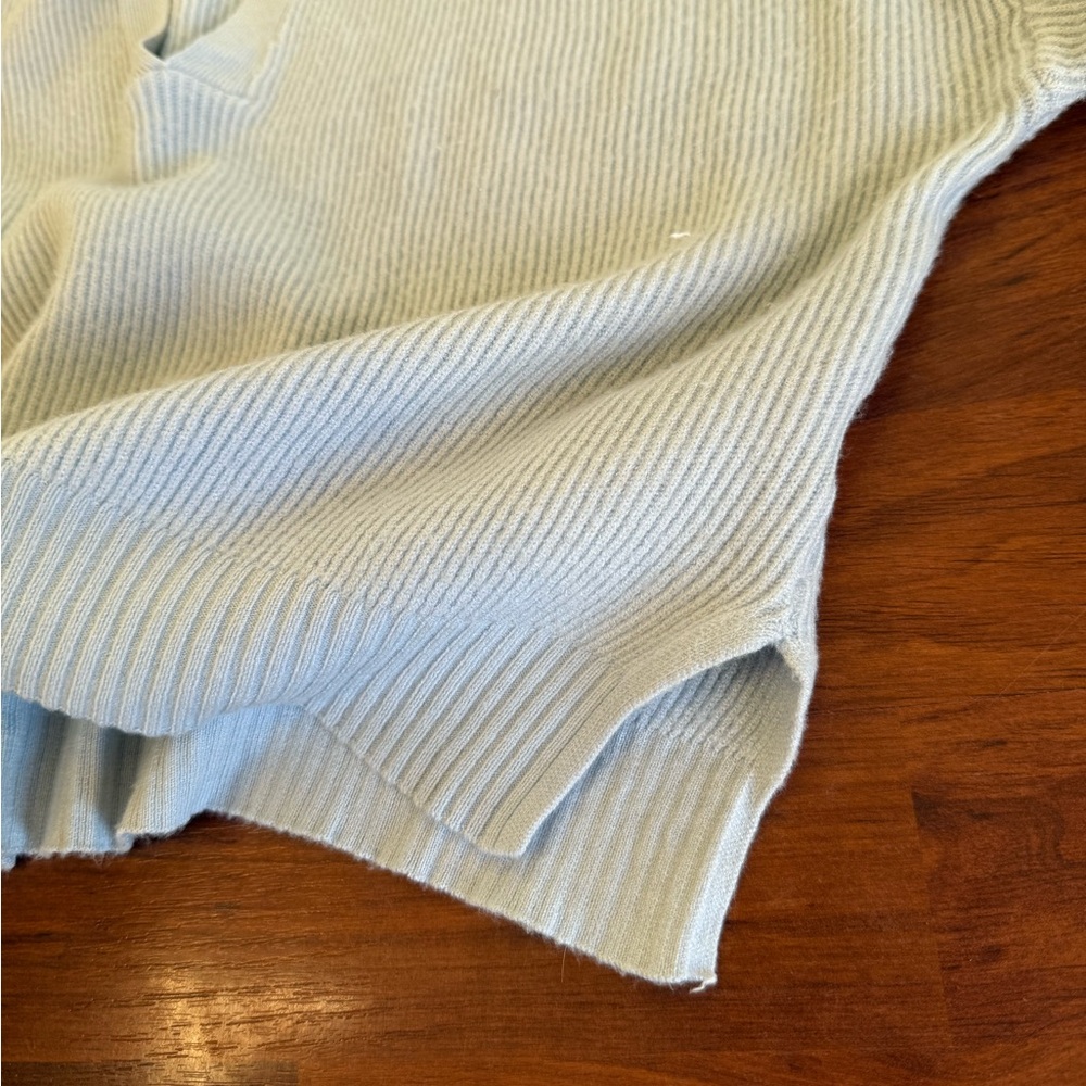 La Hearts Soft Blue V-Neck Sweater‎ - Picture 6 of 8